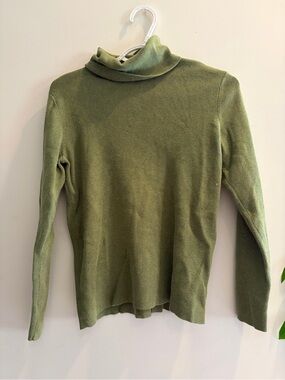 Olive Green Turtleneck Sweater